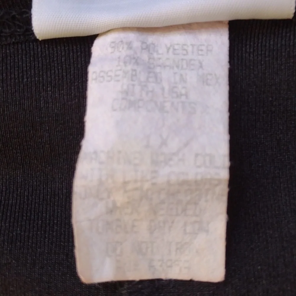 90s Black and Red Leaf Whimsigoth Dress Vintage 1X - Picture 7 of 7